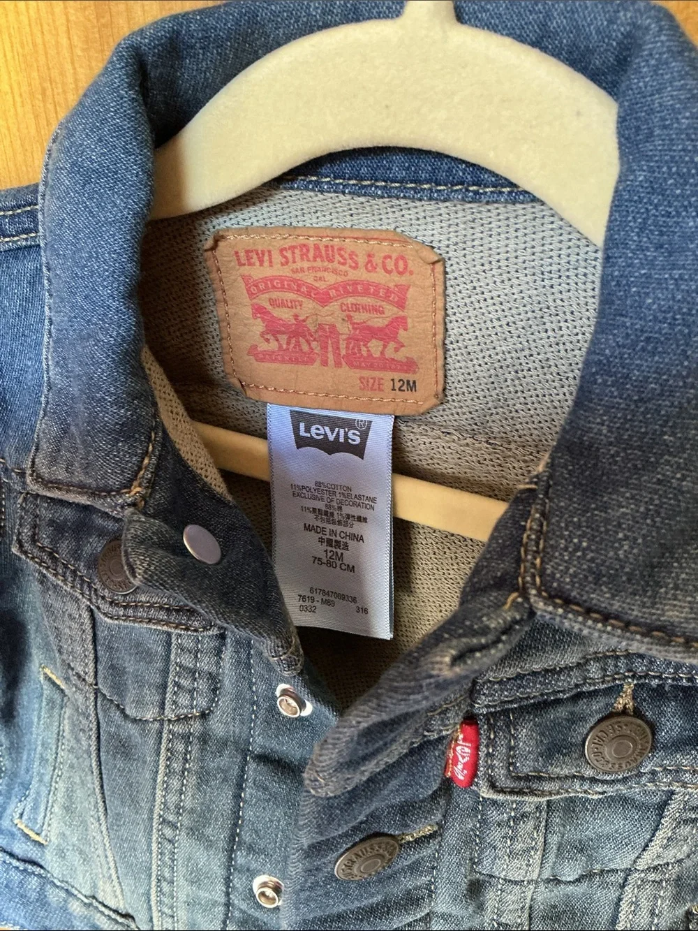 Levi's Kids Blue Denim Jacket 12 months NWOT.